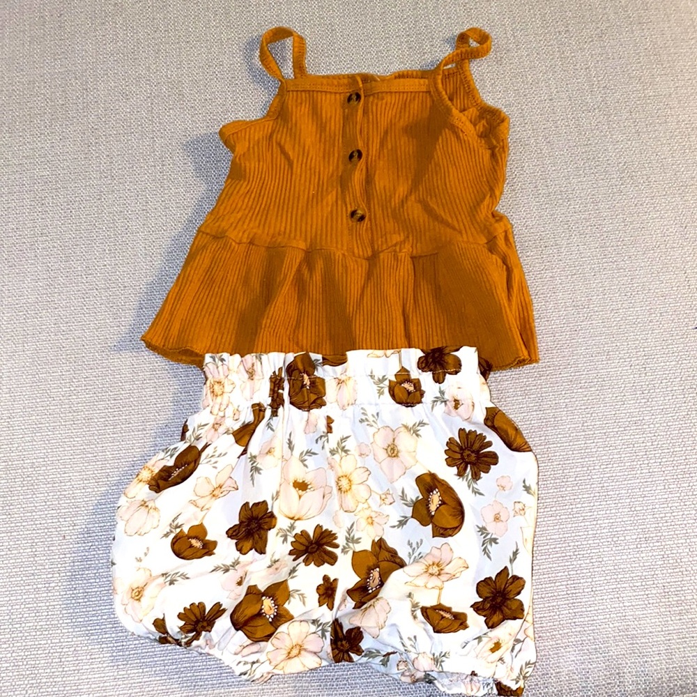 Girls summer short outfit